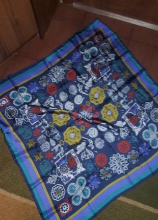 Роскошный платок шёлк christian fischbacher