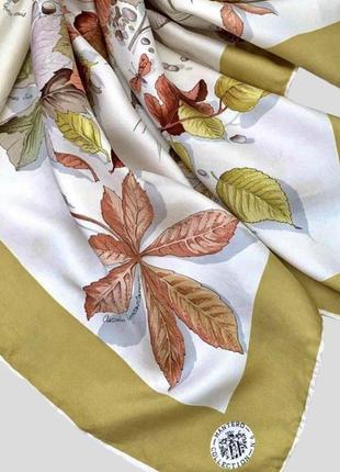 Винтажный шелковый платок mantero collection italy италия 100 % шелк