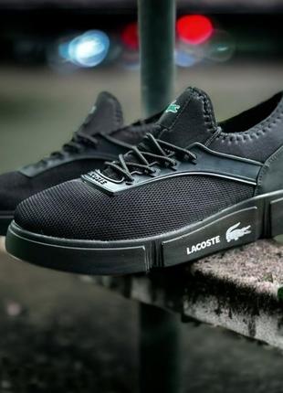 Кроссовки, кеды lacoste black4 фото