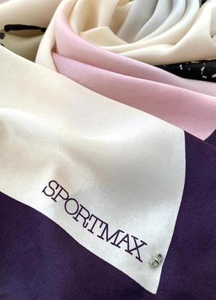 Шелковый платок sportmax от max mara италия 100 % шелк