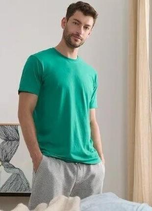 Зеленая футболка котон м пог 54 см2 фото