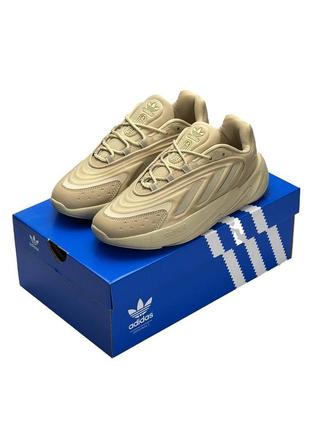 Мужские кроссовки adidas ozelia originals beige#адидас