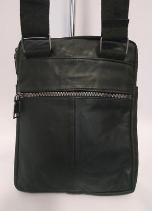Чоловіча шкіряна сумка через плече, повсякденна шкіряна сумка-месенджер барсетка2 фото