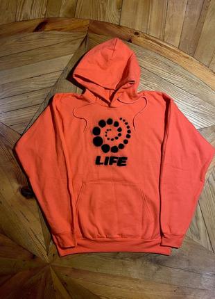 Life кастомний худак скейтбордер hanes vintage y2k rap