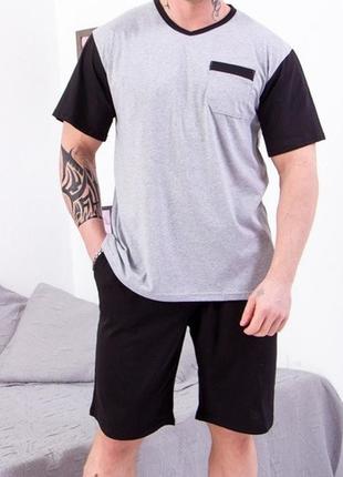 Піжама чоловіча (футболка+шорти)