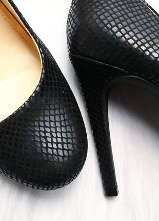 Jessica simpson оригинал черные лодочки туфли под рептилию бренд из сша5 фото