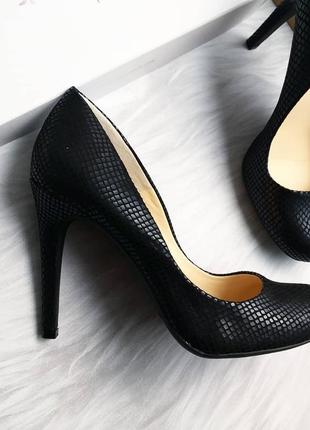 Jessica simpson оригинал черные лодочки туфли под рептилию бренд из сша8 фото