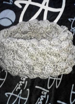 Об'ємний шарф-снуд