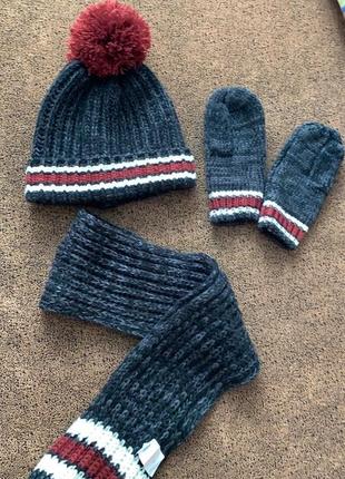 Набір шапка, шарф, рукавиці primark