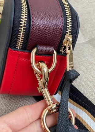 Сумочка в стмлі marc jacobs / mj logo black/red / повсякденна сумка2 фото