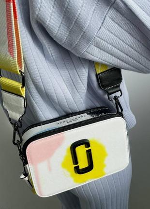 Сумка в стилі marc jacobs multicolor / жіноча сумка люкс якості8 фото