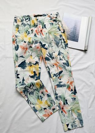 Штаны, брюки, цветочный принт, зара, zara