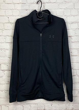 Олимпийка соска спортивная кофта мужская черная under armour ua sportstyle pique track jacket