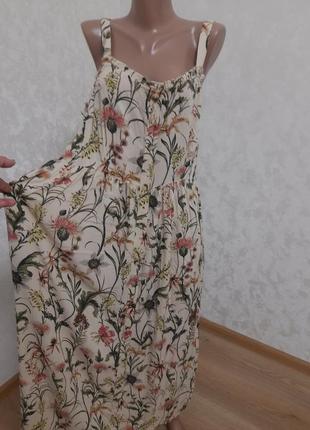 Новое платье сарафан аутентичный стиль полевых цветы6 фото