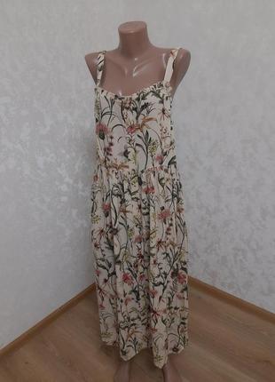 Новое платье сарафан аутентичный стиль полевых цветы5 фото