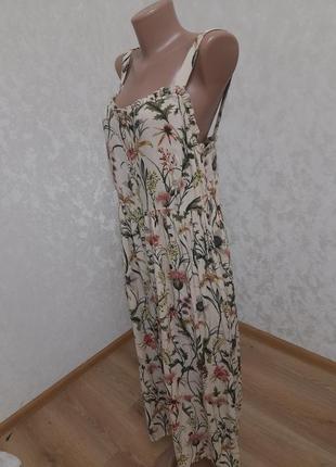 Новое платье сарафан аутентичный стиль полевых цветы7 фото