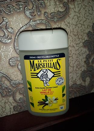 Гель для душу le petit marseillais біо ванільне молоко 250 мл