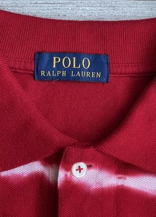 Поло\футболка polo ralph lauren tie-dye cotton mesh polo shirt6 фото