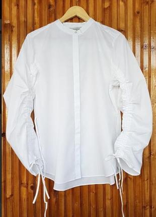 Біла блуза, сорочка h&m. бавовна