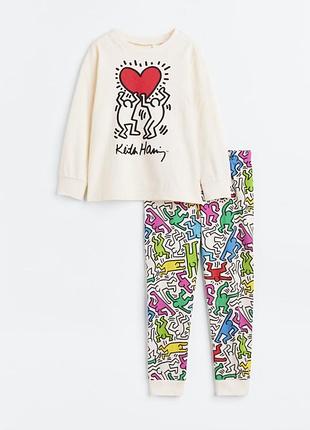 Піжама дитяча keith haring для h&m ріст від 110 до 140 см