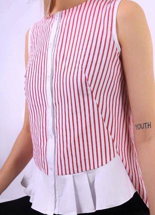 Тоненька котонова сорочка, блузка в двох кольорах6 фото