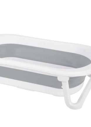 Ванночка для купания freeon foldable grey-white (42349)
