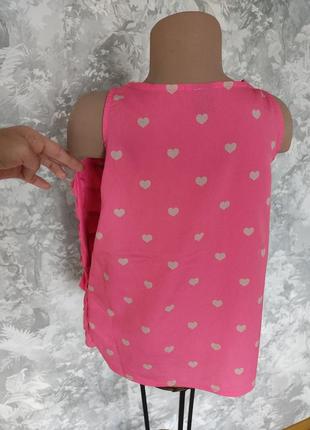 Розовая блуза с рюшами на 6-7 лет2 фото