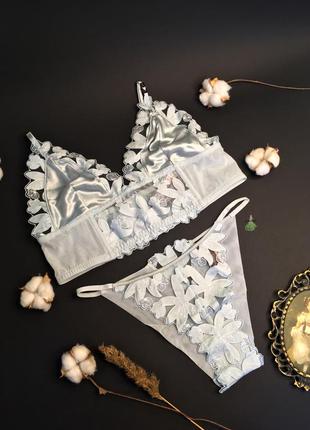 Комплект victoria's secret luxe lingerie unlined floral