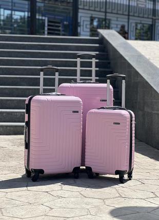 Качественный чемодан по низкой цене,пластик,4 колеса,дорожная сумка,кодовый замок, чемодан, удобная кладь,средний, большой