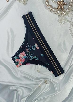 Волшебные плавки бикини низ от купальника танга в цветочный принт h&amp;m2 фото