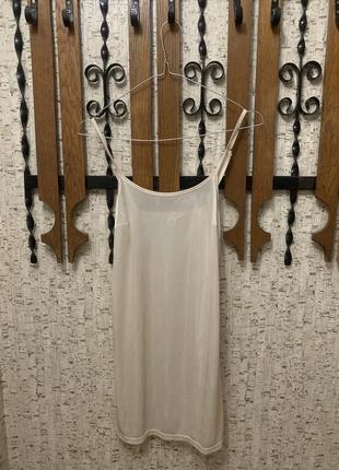 Белое кружевное платье + платье комбинация4 фото