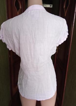 Льняная блузка3 фото