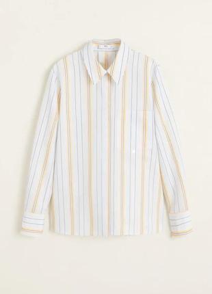 Сорочка блузка mango в смужку.3 фото