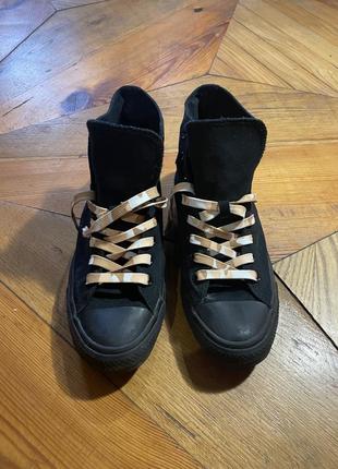 Converse all star chuck taylor all black drill y2k кеди бмх скейтборд