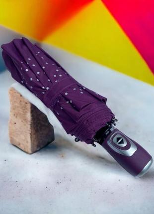"лавандовая грация: женский автоматический зонт фиолетового оттенка"9 фото