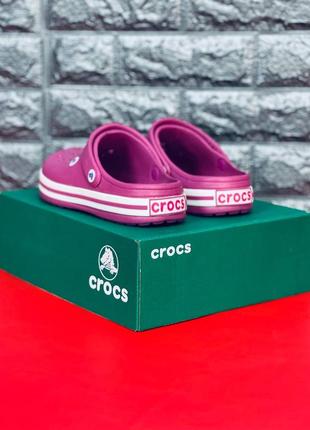 Crocs crocband сабо женские / подростковые темно-розовые размеры 36-413 фото