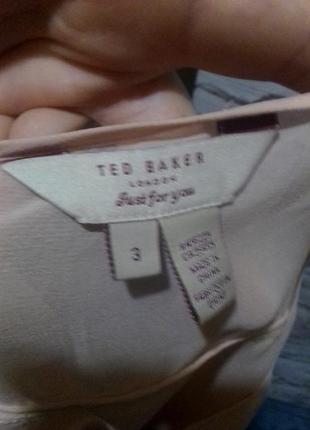 Ted baker london блуза ніжного персикового кольору з квітковою вставкою6 фото