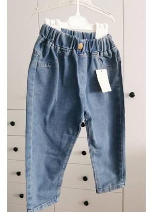Джинси 90 - 140 см штани джинсові на резинці5 фото