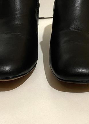 Clarks 37р. кожа шкіра туфли туфлі черные классические базовые женские на каблуке7 фото