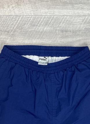 Puma штаны s размер винтажные спортивные на манжете синие оригинал2 фото