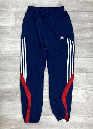 Adidas штаны 13-14 yrs 164 см l размер подростковые спортивные синие оригинал