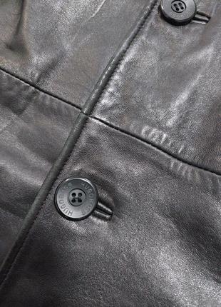 Кожаная куртка удлиненная hugo boss3 фото