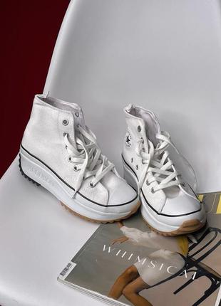 Кроссовки converse run star hike high top white9 фото