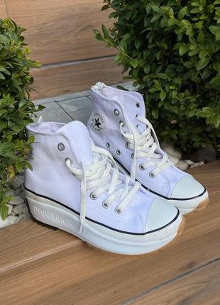 Кросівки converse run star hike high top white3 фото