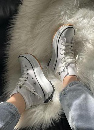 Кросівки converse run star hike high top white6 фото