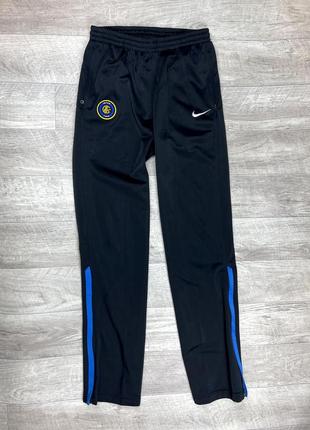 Nike inter штаны 13-15 yrs 158-170 см xl размер подростковые футбольные чёрные оригинал