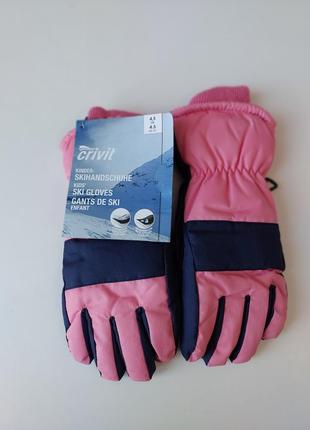 Зимние лыжные перчатки для девочки от crivit. оригинал из німеччини6 фото