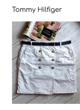 Шикарная белая брендовая юбка tommy hilfiger (оригинал)