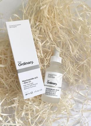 Сыворотка для лица с ниацинамидом the ordinary niacinamide 10% + zinc 1%