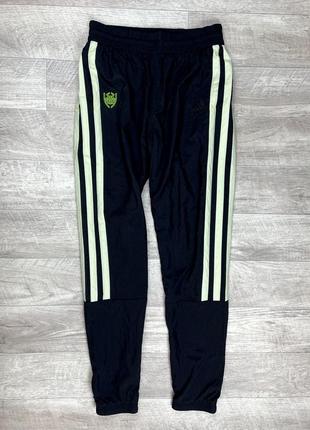 Adidas primegreen штаны 13-14 yrs 170 см l размер подростковые спортивные плащовка чёрные оригинал